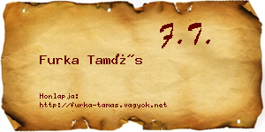 Furka Tamás névjegykártya